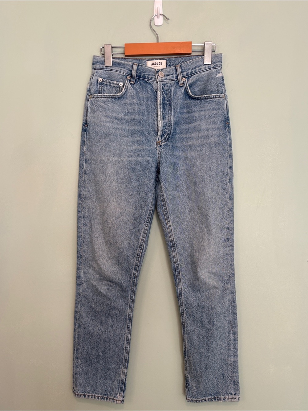 AGOLDE Riley High Rise Straight Leg Jeans (Size 24) - Picture 2 of 9